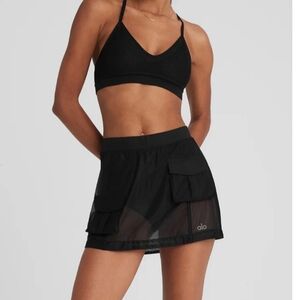 ALO Sheer Effusion Cargo Skirt